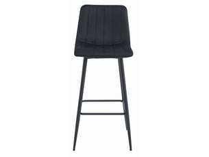 tabouret de bar <strong>SANS MARQUE</strong> - noir hauteur d'assise 76 cm vendu A l'unité