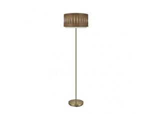Lampadaire fabrilamp alexandra e27 coloris cuirbois foncé 162 x 40 x 40 cm