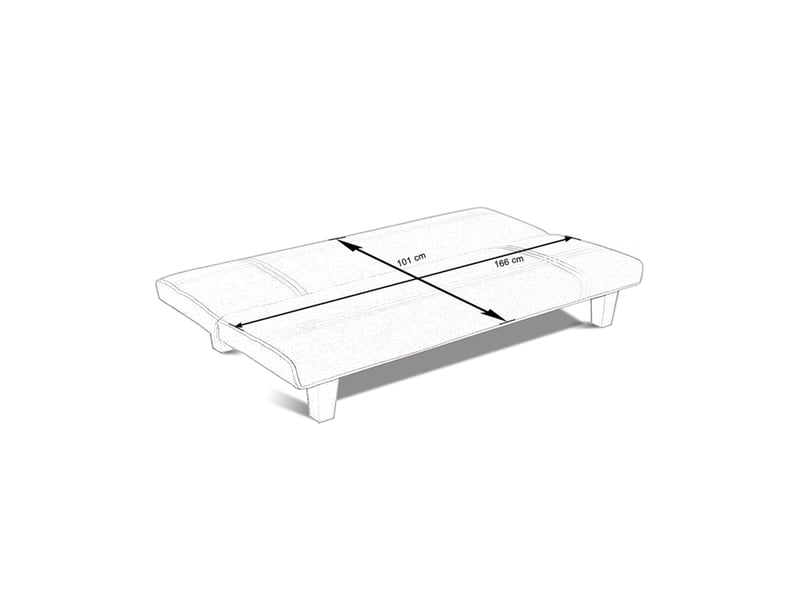 Banquette clic clac 3 places gris - segura Segura01 - Conforama D