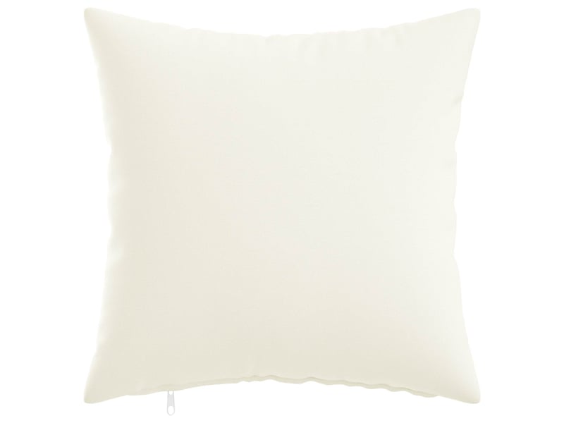 Lot de 6 housses de coussin heerlen blanc 45 x 45 cm tissu cf49579 - Conforama A