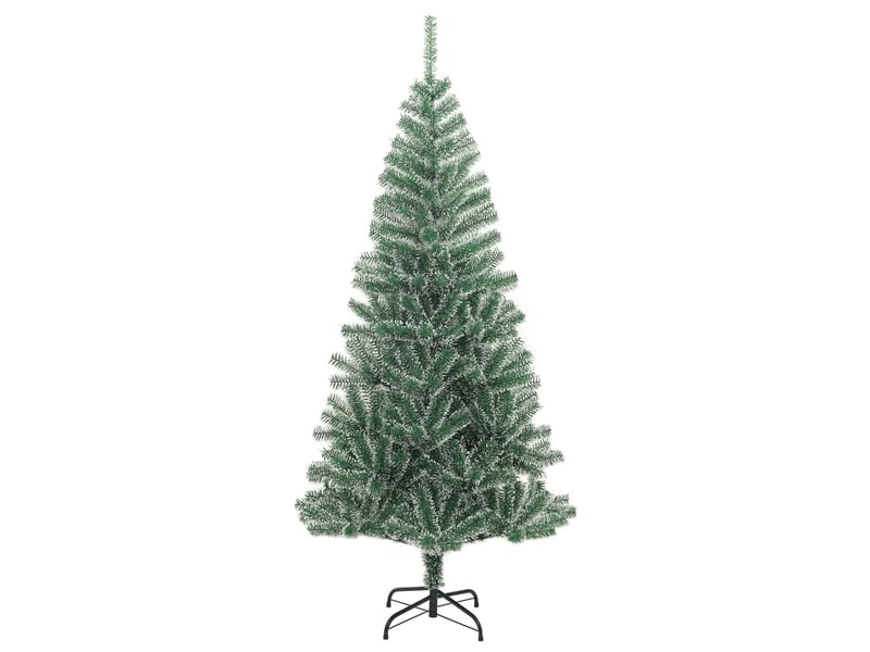  Sapin de noël - arbre de noël artificiel avec neige floquée vert 210 cm  - Conforama A