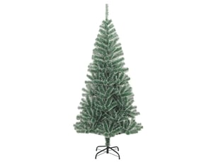 Sapin de noël - arbre de noël artificiel avec neige floquée vert 210 cm