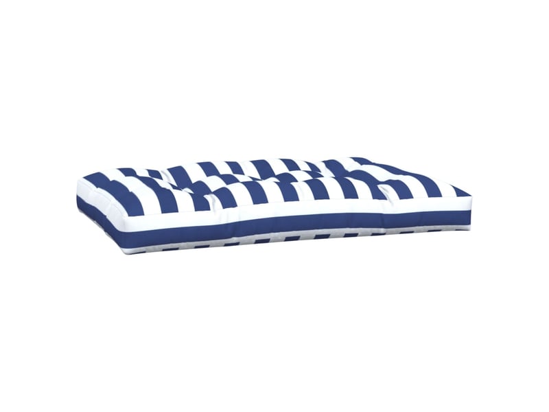  Lot de 2 coussins de palette, coussins de canapé rayures bleuesblanches tissu cf59596  - Conforama E