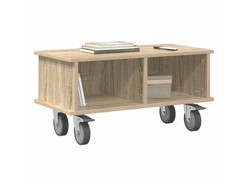  Meuble tv - banc tv - meuble de rangement 68,5 x 35 x 35 cm chêne sonoma bois d'ingénierie  - Conforama C