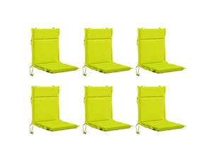 Lot de 6 coussins de chaise à dossier haut gemert cf59369