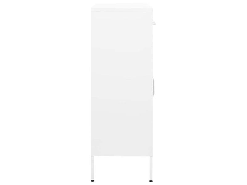  Armoire de rangement, rangement bureau blanc 80x35x101,5 cm acier shl7282  - Conforama D