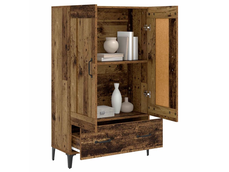  Buffet - haut armoire bois ancien 70 x 31 x 115 cm bois d'ingénierie  - Conforama C