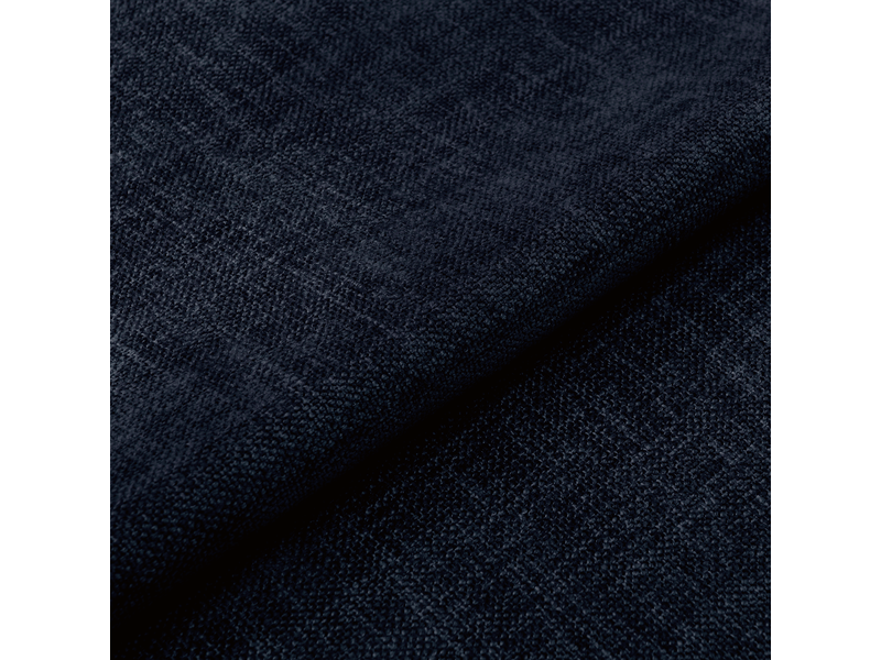  Fauteuil de salle à manger en tissu tramé bleu nuit celia CELIATTBN - Conforama E