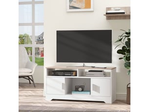 Meuble tv coloris blanc 105 cm <strong>SWEIKO</strong> <strong></strong>