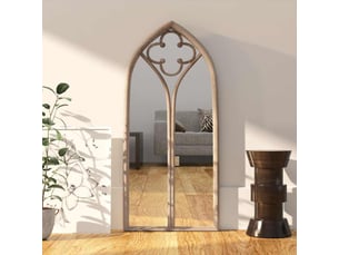 Miroir rectangulaire à fixer coloris beige <strong></strong>  <strong></strong> - 70 cm x 30 cm
