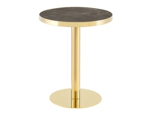 Table basse rond(e) coloris gris OSUPNESSEE  - 60 cmx60 cm