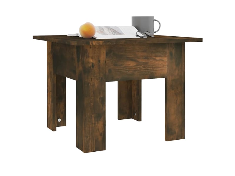  Table basse - table de salon - table à thé chêne fumé 55x55x42 cm bois d'ingénierie  - Conforama D