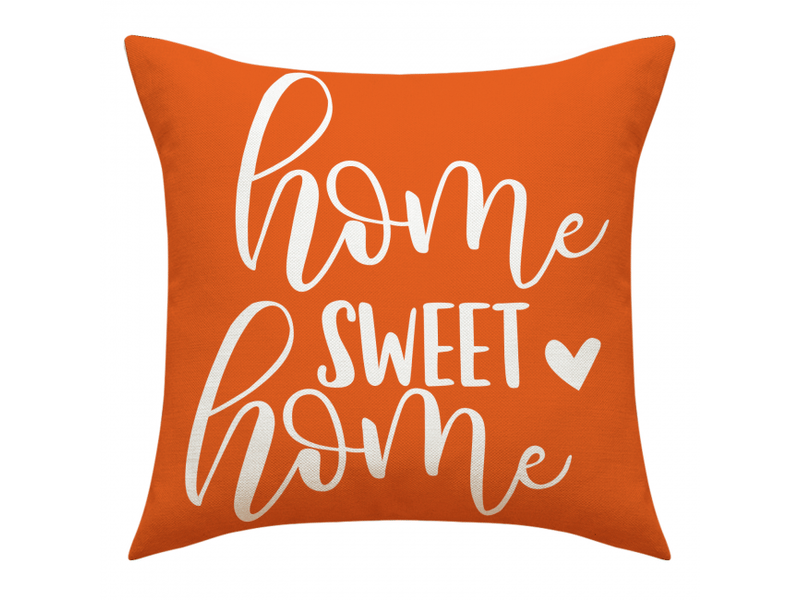  Lot de 4 housse de coussin - lot de 4 orange 45 x 45 cm d'oreiller taies d'oreiller décoratives pour la en plein air d'oreiller en  - Conforama E