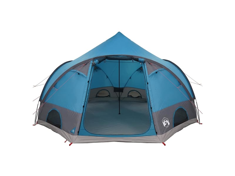 Tente de camping, tente dôme 4-personnes 4 personne bleu shl31802 - Conforama E