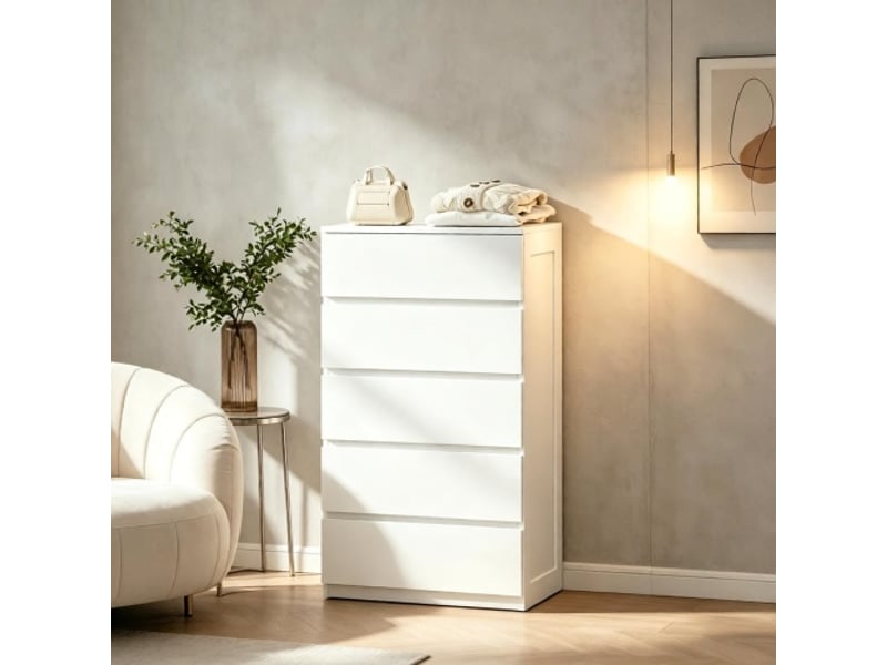 Commode polyvalente moderne – armoire haute compacte – rangement élégant pour chambre - Conforama B