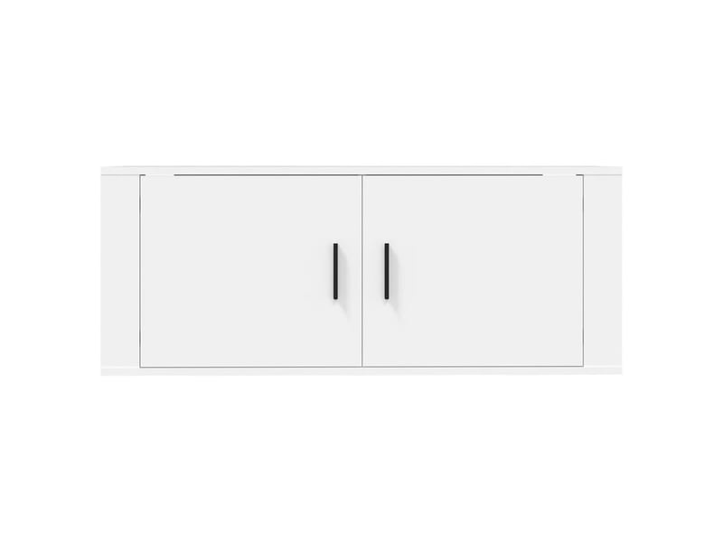  Meuble tv mural blanc 100x34,5x40 cm  - Conforama D