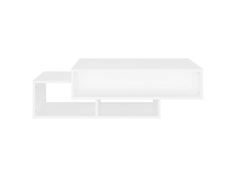  Table basse rectangulaire | table de salon blanc 105x55x32 cm bois d’ingénierie  - Conforama E