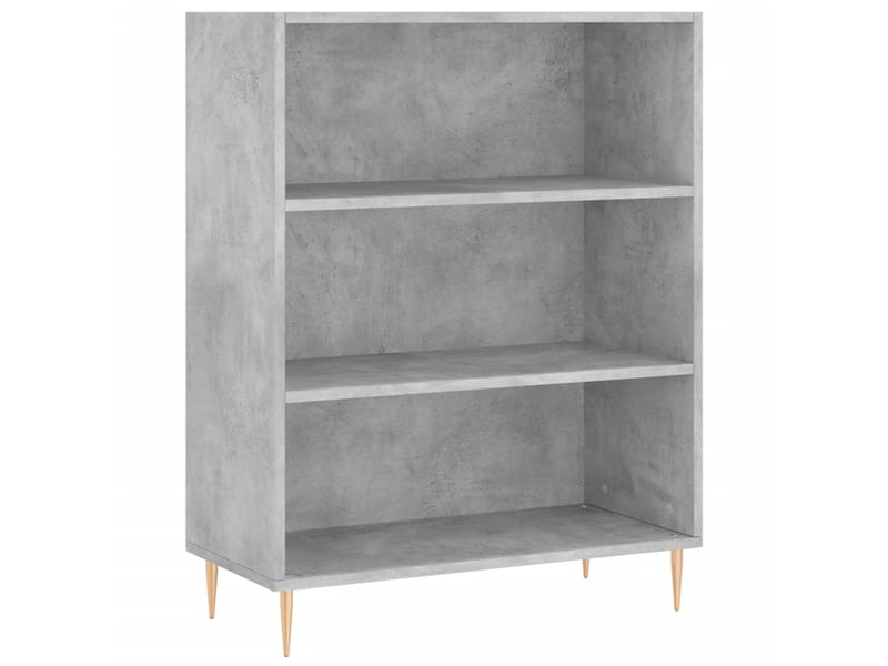  Buffet - bahut - meuble de rangement gris béton 69,5x32,5x180 cm bois d'ingénierie  - Conforama D
