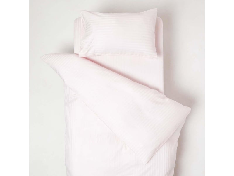  Homescapes parure de lit enfant en coton égyptien 330 fils rose, 120 x 150 cm  - Conforama A