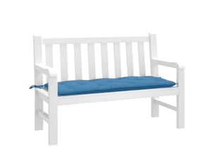 Coussin de banc de jardin, coussin d'assise bleu mélangé 120x50x7 cm tissu cf52693