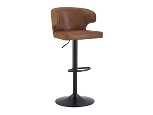 tabouret de bar assise réglable en hauteur <strong>HAUSS SPOLE</strong> - marron hauteur d'assise 61.5 cm vendu Par 8