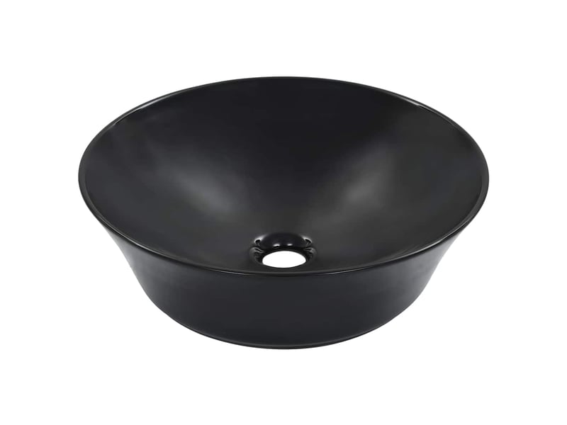  Lavabo de bain, vasque à poser 41x12,5 cm céramique noir cf65625  - Conforama B