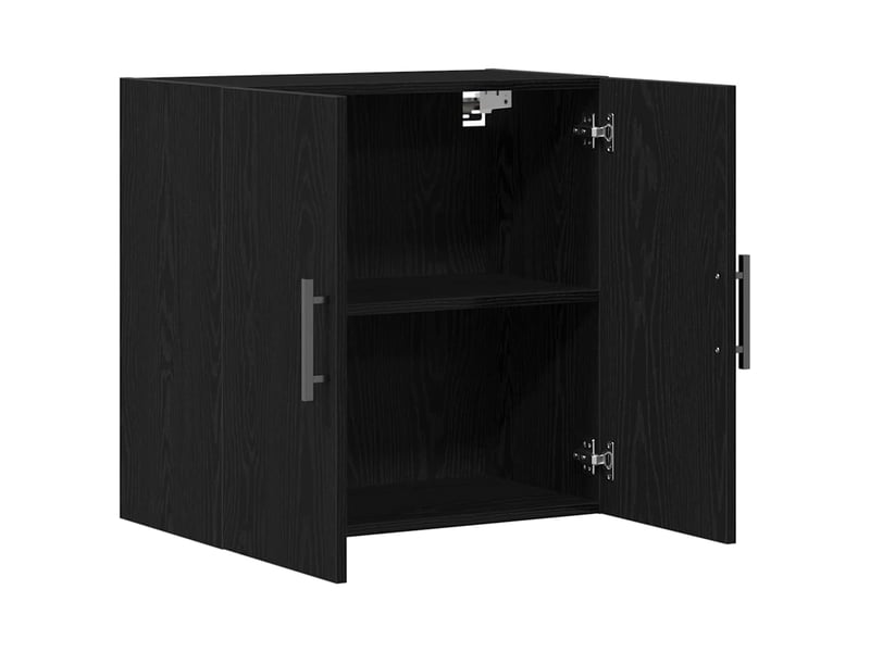 Meuble mural, meuble de rangement salon 60 x 31,5 x 60 cm bois d'ingénierie chêne noir  - Conforama E