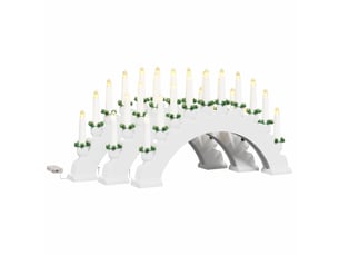 Arche de bougies de noël avec 10 bougies led 3 pc led cf62114