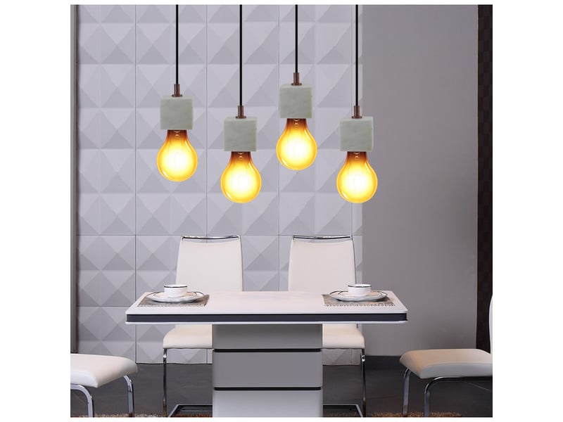  Lampe suspension en marbre sigma iii 11cm blanc  - Conforama C