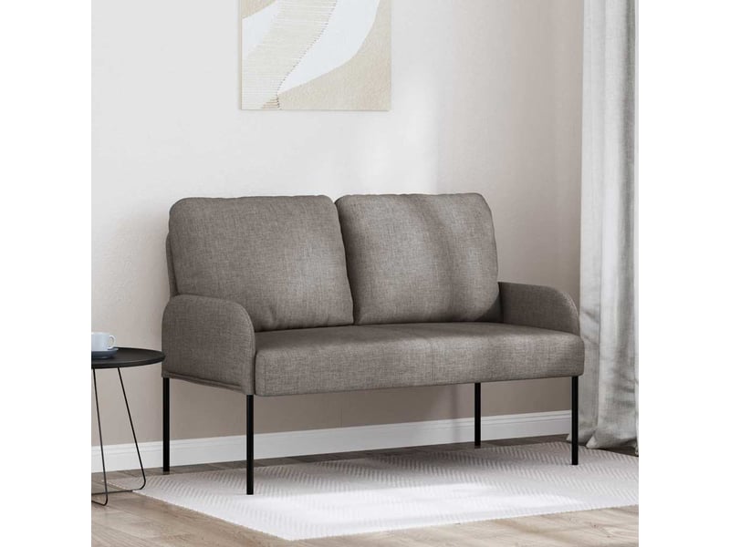 Canapé droit, sofa, canapés taupe 115 x 56 x 80 cm contreplaqué cf22419 - Conforama B