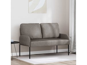 Canapé droit, sofa, canapés taupe 115 x 56 x 80 cm contreplaqué cf22419