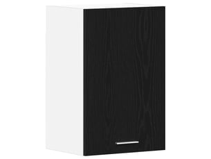Meuble de rangement cuisine, armoire suspendue en chêne noir 40x31x60cm bois d'ingénierie
