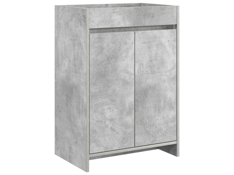  Meuble sous lavabo de salle de bain, commode gris béton shl1870  - Conforama A