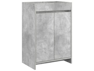 Meuble sous lavabo de salle de bain, commode gris béton shl1870