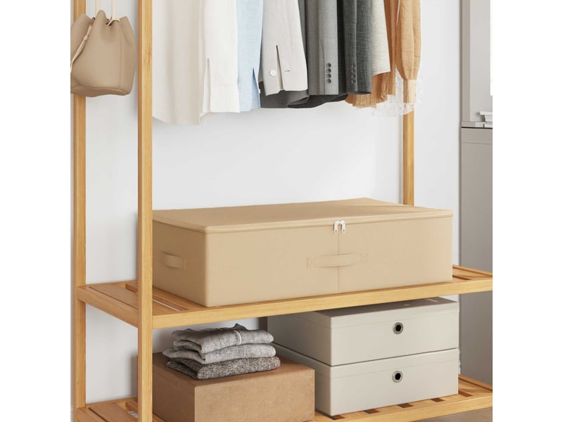  Boîte de rangement 6 pcs tissu intissé 70x40x18 cm 50,4 l shl16516  - Conforama B