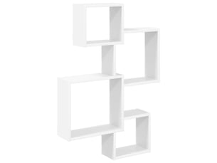 Étagères cube murales montage mural blanc 64 x 13,5 x 91,5 cm cf42752