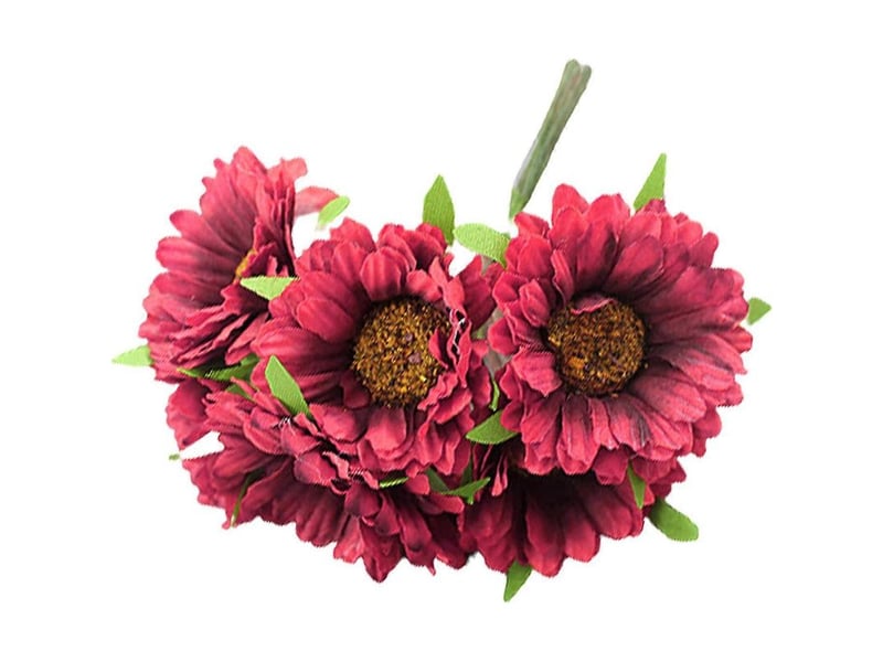  How-e outil de confection de couronnes de fleurs artificielles inodores en tissu, chrysanthème artificiel pour accessoires photobeige  - Conforama C