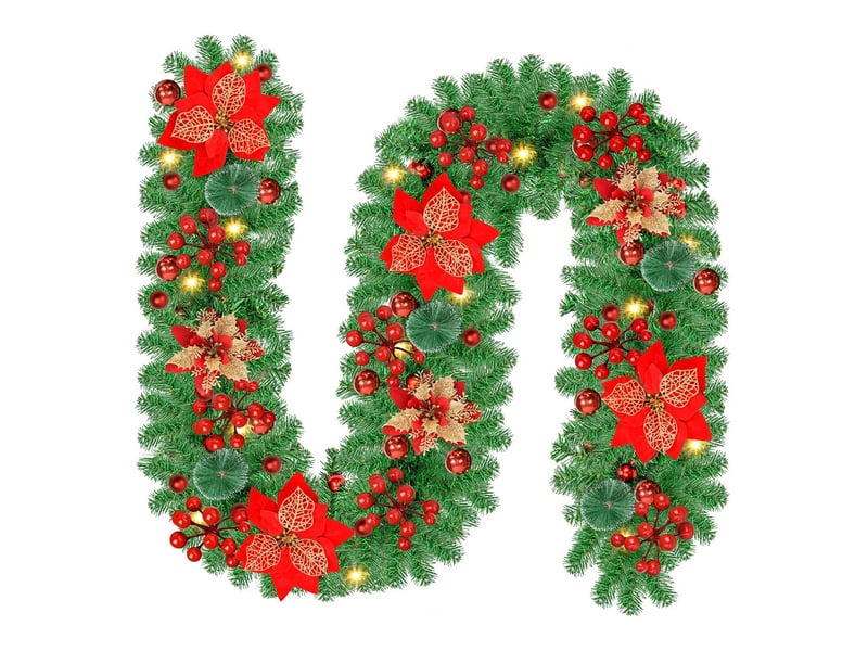 Guirlande lumineuse guirlande de noël lumineuse decoration de noel 270cm avec led  - Conforama A