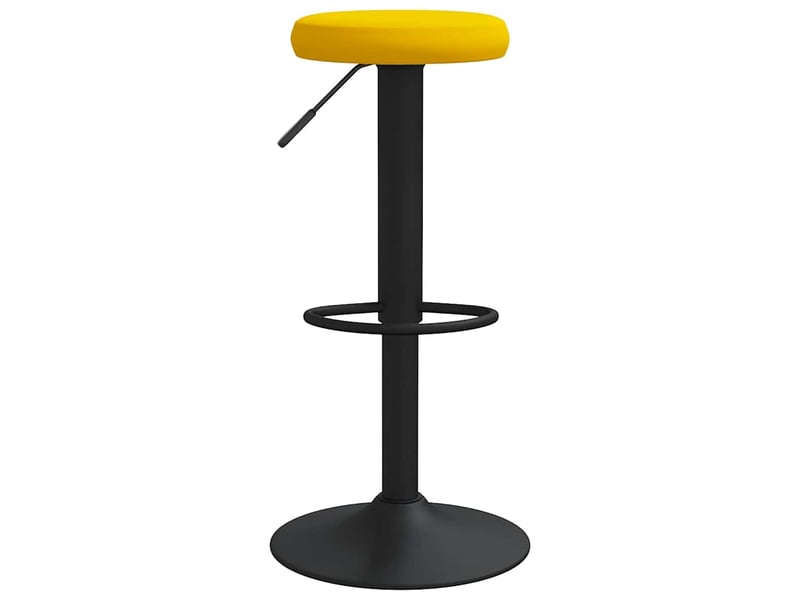  Lot de 2 tabouret de bar, chaise de bar jaune moutarde velours shl35924  - Conforama D