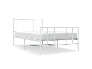 Lit simple 80x200 cm coloris blanc
