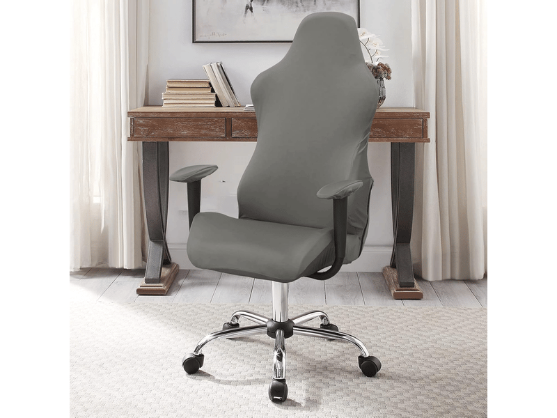  Housse de chaise élastique pour chaise esports, housse de protection pour chaise de jeu gris  - Conforama B
