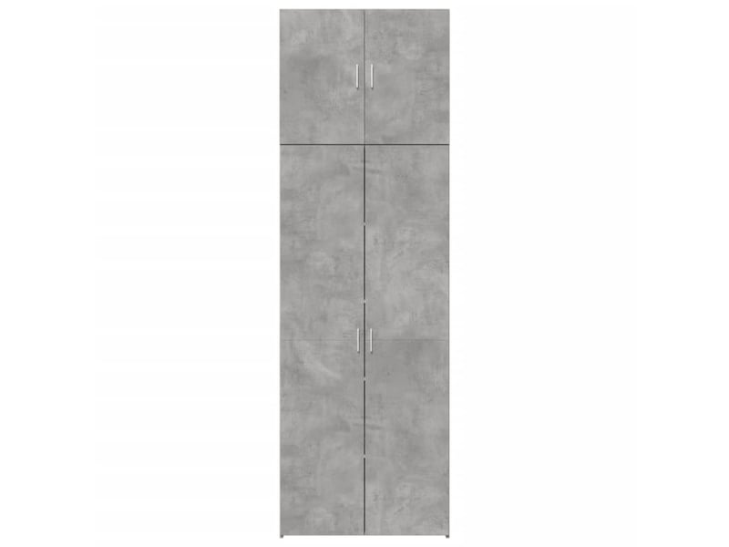  Buffet haut - bahut - meuble de rangement gris béton 80x42,5x249 cm bois d'ingénierie  - Conforama E