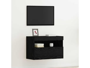 Meuble tv coloris noir 60 cm <strong></strong> <strong></strong>