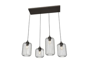 Lampe à suspension vander en acier noir