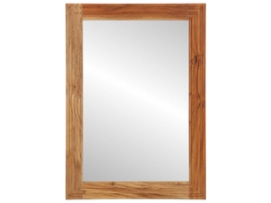 Miroir de salle de bain, miroir de toilette montage mural marron 70 x 50 x 2,5 cm cf62643