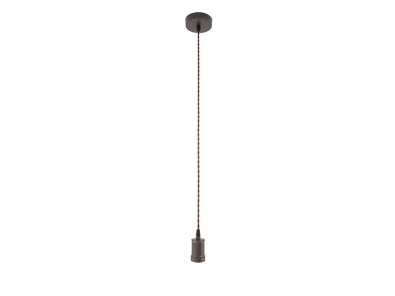  Armature de suspension fabrilamp puja marron 1 x e27 réglable 22-85 cm 10x10 cm 201191C02 - Conforama A