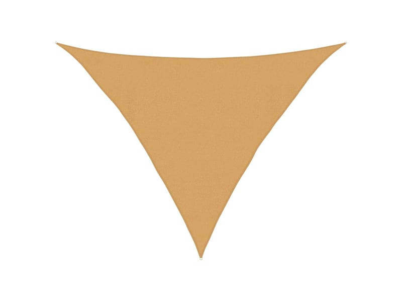  Voile d'ombrage - voile d'ombre - voile parasol 160 gm² triangulaire sable 4x4x5,8 m pehd  - Conforama A