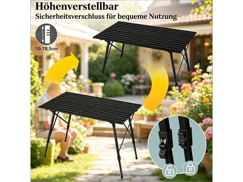 Table à manger hauteur adaptée table repas usage extérieur format pliant camping - Conforama E