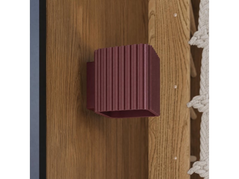  Plafonnier riff 2 bordeaux gu10 aluminium moderne 12x20.5x10cm SL.3072 - Conforama D