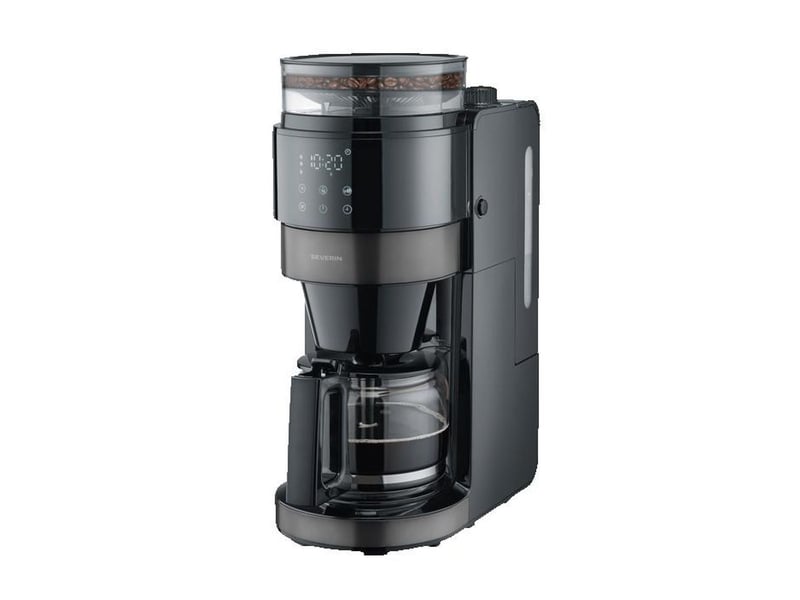  Machine a cafe filtre avec broyeur integre ka4830 aromaone, 10 tasses, meulage perfect grind, controle tactile led, minuterie et fonction ontouch, noir inox 4830 - Conforama C